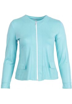 MAGNA JACKET TELESTO - LEATHERLOOK -aqua blauw