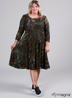 Magna Jaquard Mesh Long A-line green