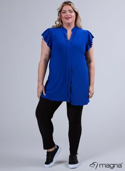 C-2305 Magna Sleeveless Frill Tunic 060 royal Bleu