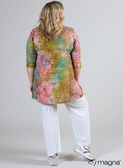 B-6004 - Jaquard Mesh Aline Shirt / Tunic U17075