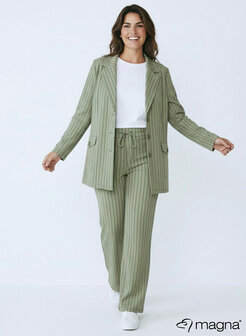 N-2601 - Printed Stretchy Heavy Blazer groen