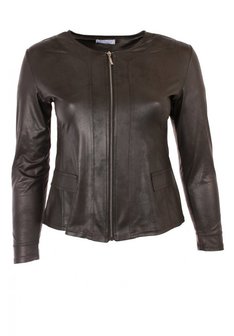 k-31 MAGNA JACKET TELESTO - LEATHERLOOK - (zwart)