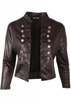 K-5002 MAGNA JACKET K5002- LEATHERLOOK -(zwart)