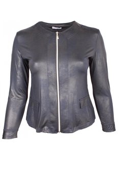 MAGNA JACKET TELESTO - LEATHERLOOK -(MARINE BLAUW) K-31