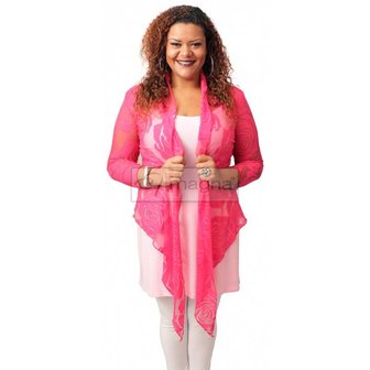 A-36 BIG ROSE BOLERO &ndash; FUCHSIA