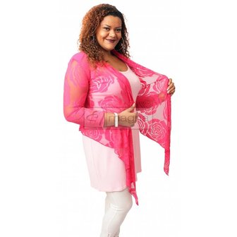 A-36 BIG ROSE BOLERO &ndash; FUCHSIA