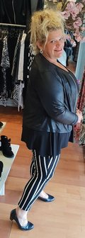 legging  MAGNA streep zwart/wit