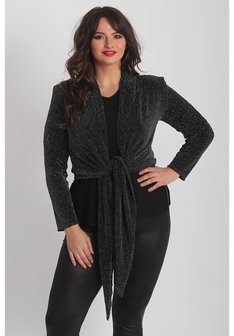 A-36  BOLERO &ndash; ZWART/GLITTER p-082-001