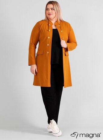 N-8005 MAGNA LANG BLAZER MET KNOPEN 065 Musterd