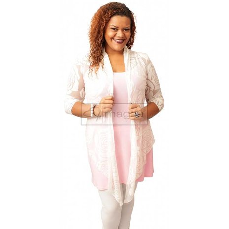 A-36 BIG ROSE BOLERO – WIT