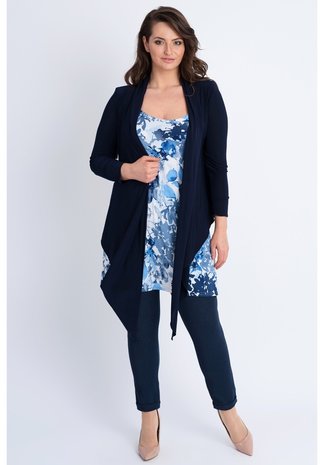 A-36 solid BOLERO –  marine blauw 017