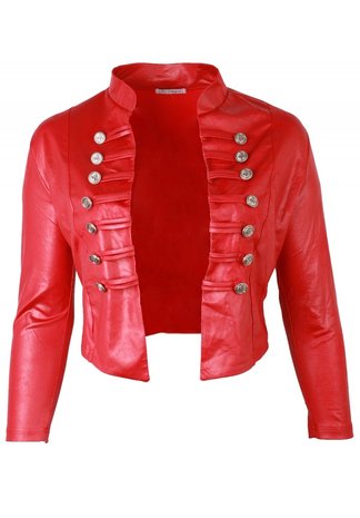 MAGNA JACKET K5002- LEATHERLOOK - ROOD