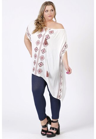 M-9003 poncho embroidery wit