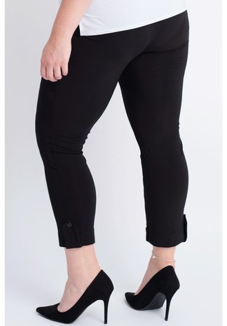 LEGGING MAGNA F-03 zwart knoop solid