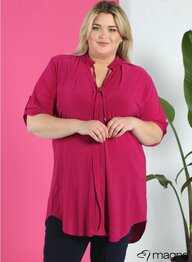 C-2121 Flowy String Tunic Fucchia