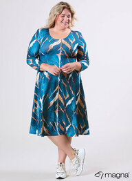 C-2130 T69048 Autumn Leaves Petrol