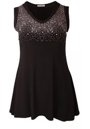 C-284-APP-SOLID -GLITTER ZWART