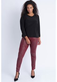   F-23-LEATHERLOOK bordoux rood 032