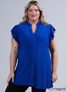 C-2305 Magna Sleeveless Frill Tunic 060 royal Bleu